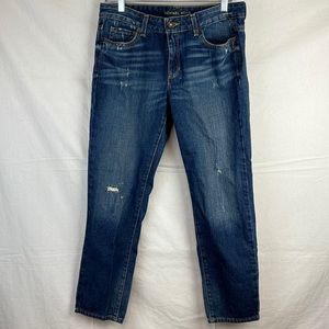 Michael Kors Ripped Jean Capris Size 6 EUC